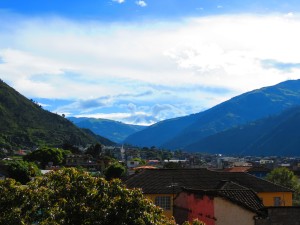 View from our room in Baños